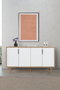 Hanah Home Sırma 4515 Consola Roble Zafiro y Blanco